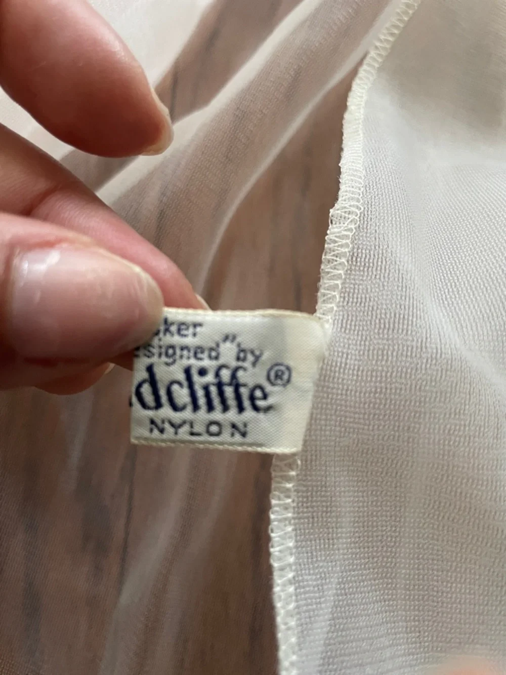 Vintage Radcliffe Ivory Peignoir Dressing Gown One Size - Picture 6 of 9